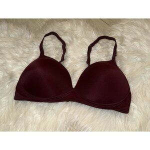 Warners 04031O Elements of Bliss Wireless Lift T Shirt Bra Womens 36B Purple New